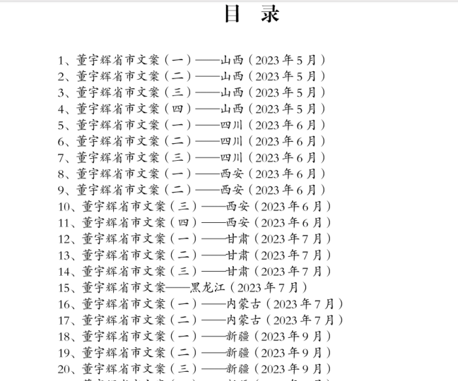 董宇辉小作文更新（30篇）董宇辉省市小作文集-88副业网